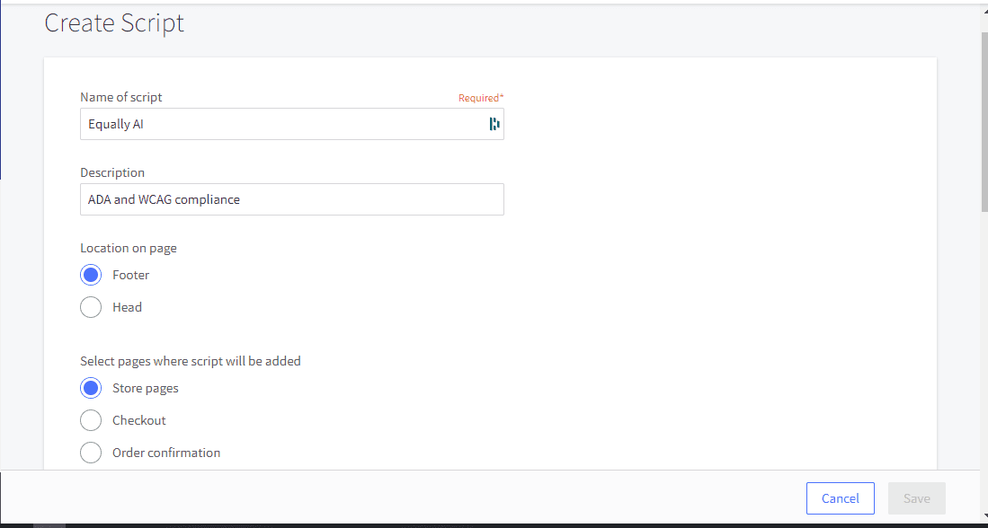 Screenshot of the instruction