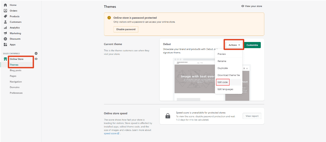 Screenshot of the instruction