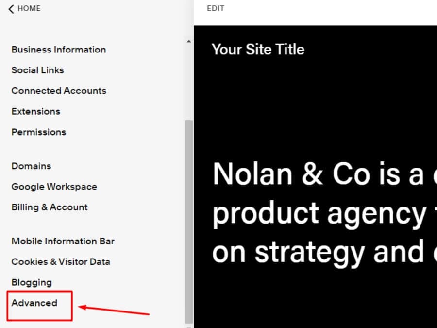 Screenshot of the instruction