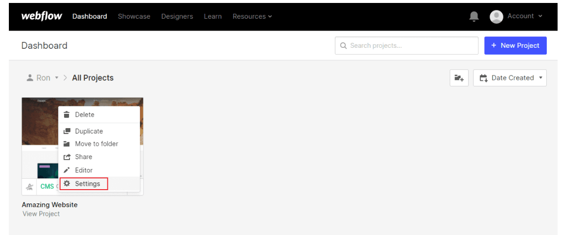 Screenshot of the instruction